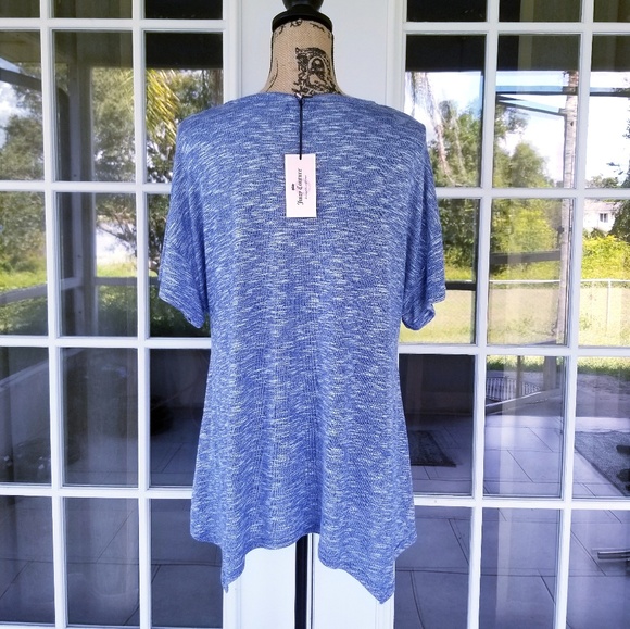 Juicy Couture Short Sleeve Top Blue Size L - Picture 6 of 7